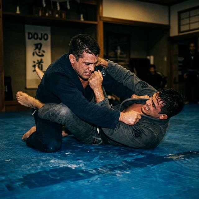 Training on the mat